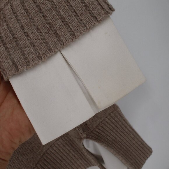 Brochu walker Sweater dress womens Medium Looker layered camel Wool Cashmere - Picture 6 of 16